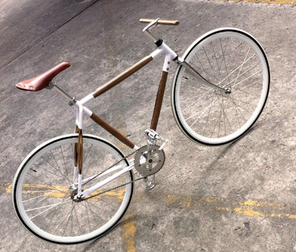 Plywood Bikes, Handlebars and Rack by Dots Design Studio