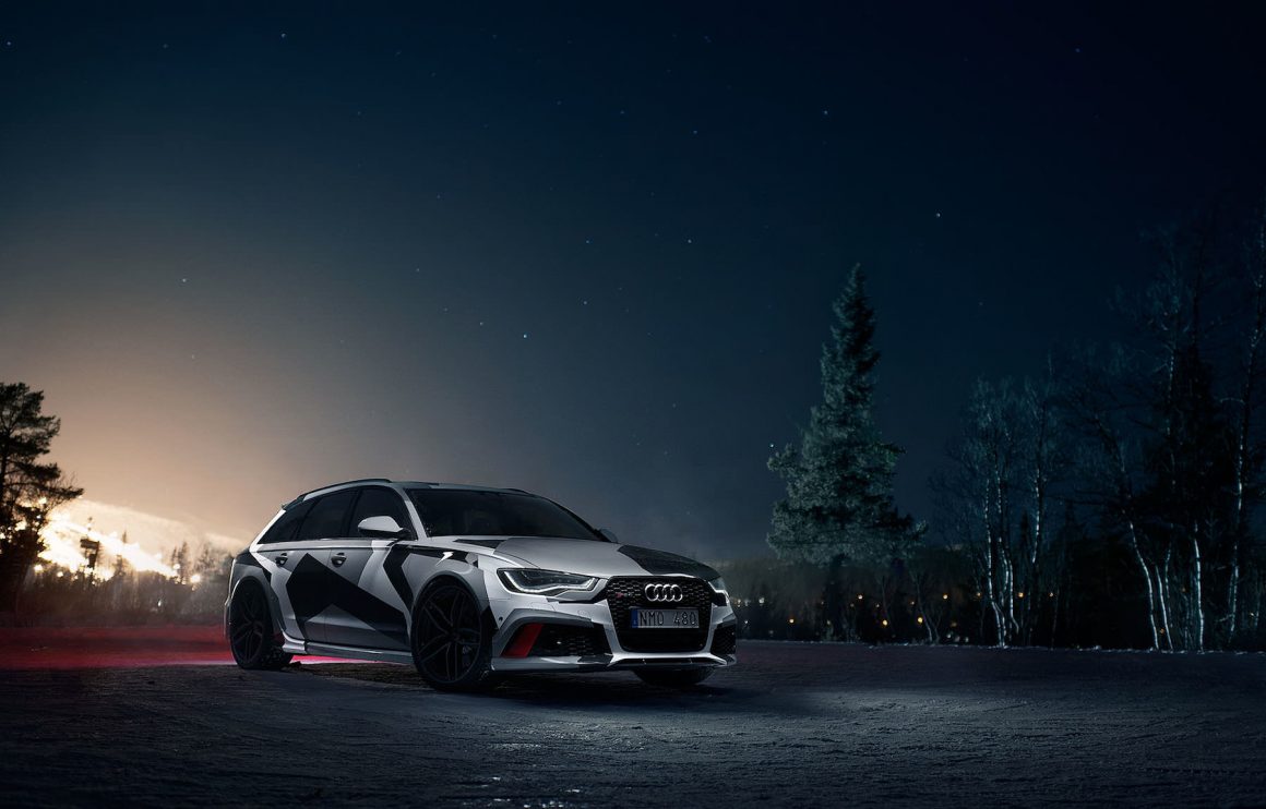 Jon Olsson and his winter transporter, the Audi RS6