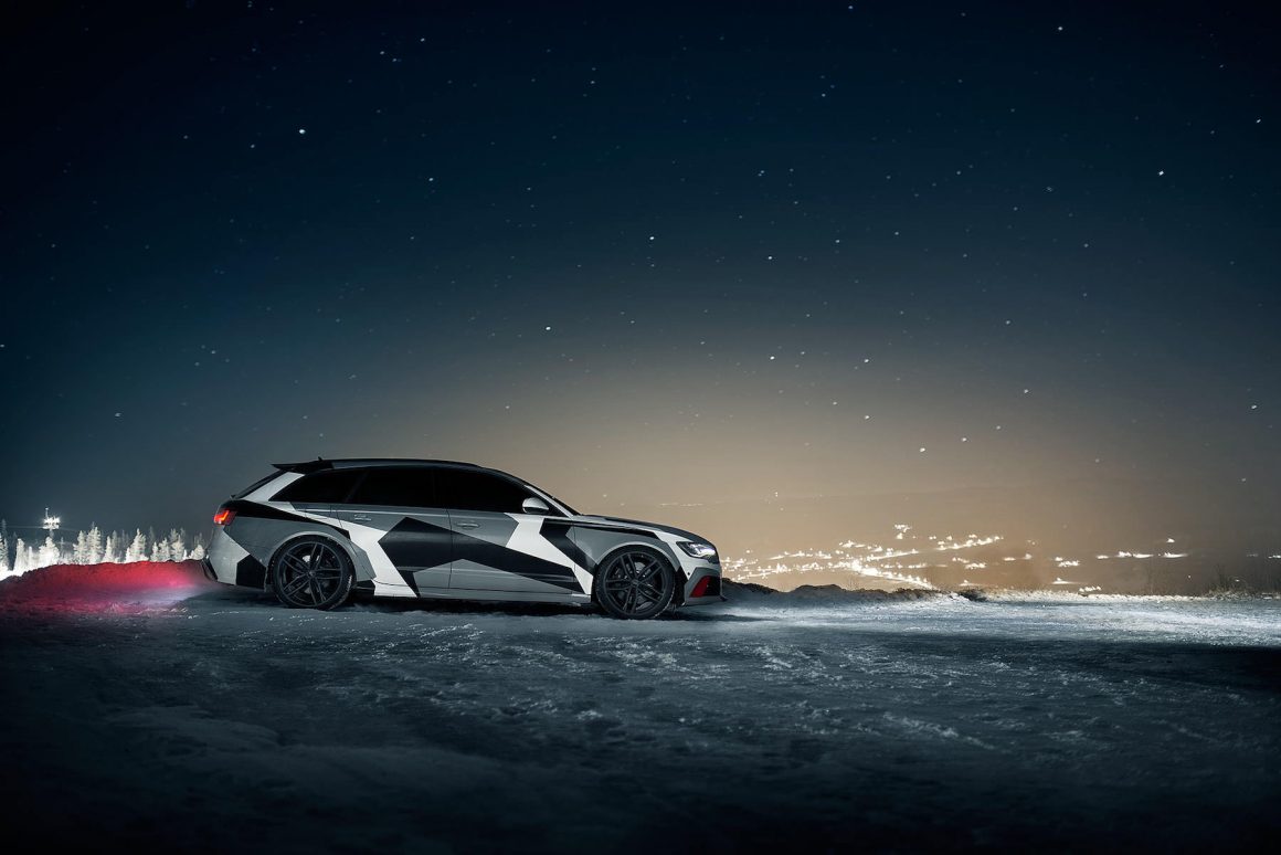 Jon Olsson and his winter transporter, the Audi RS6 2