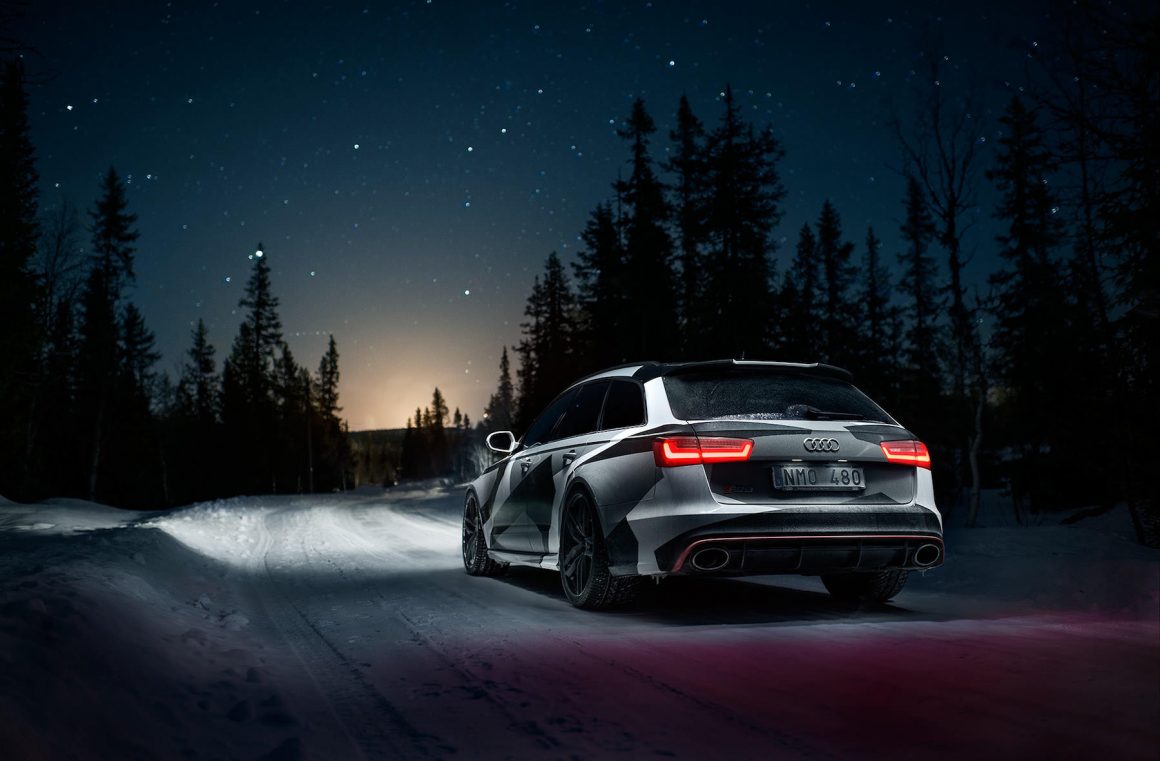 Jon Olsson and his winter transporter, the Audi RS6 4