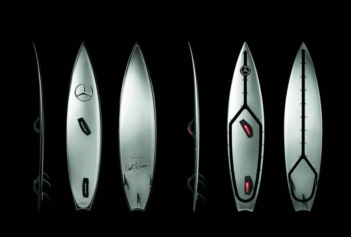 Mercedes-Benz surfboard for big-wave rider Garrett McNamara