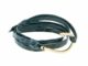Gold plated Anchor on alligator leather by Miansai