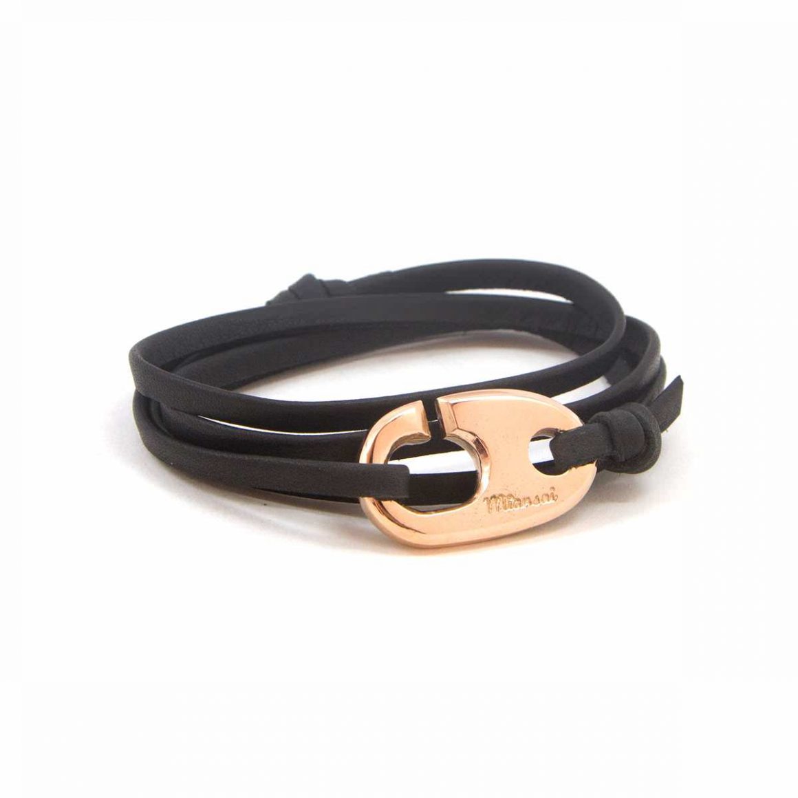 Rose gold plated Brummel Hook bracelet by Miansai