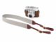 Grey and burgundy leather camera strap by MIansai