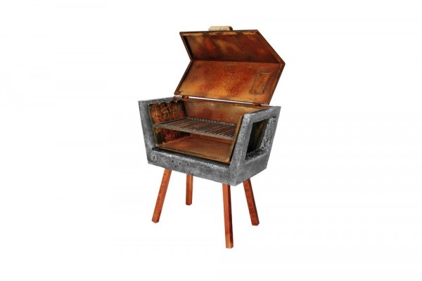 Concrete Batea Outdoor Grill by MateriaLitica 5