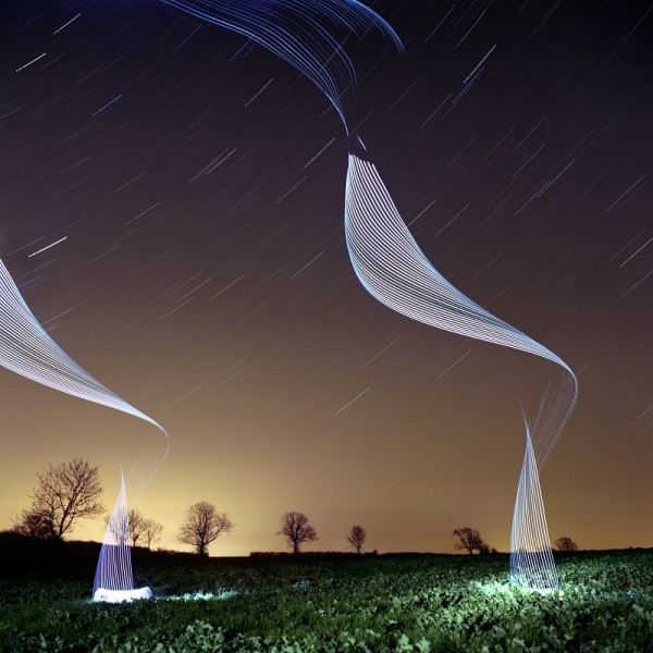 Tornadoes of Light photographed by Martin Kimbell