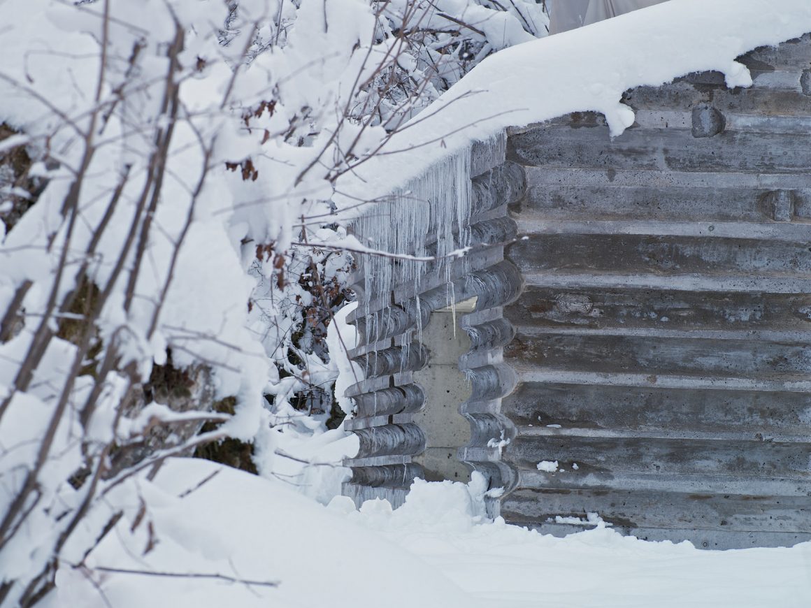 Concrete Log Cabin in the Swiss Alps by Nickisch Sano Walder Architekten 6