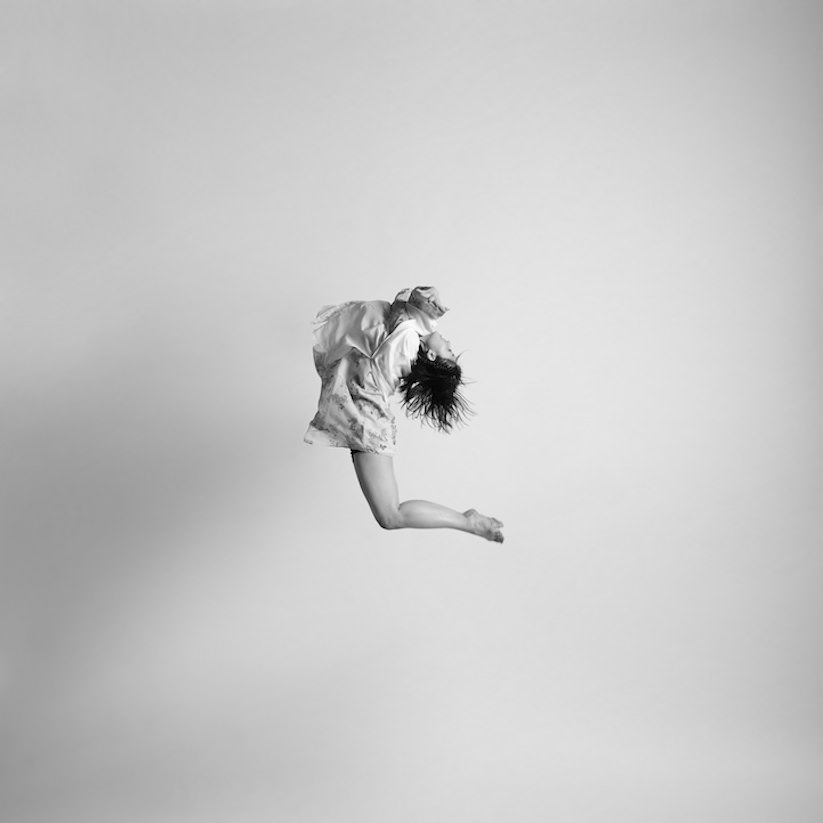 Energetic Black And White Portraits Of People Captured In Mid Jump 2014 - Gravity by Tomas Januska, 2 of 13