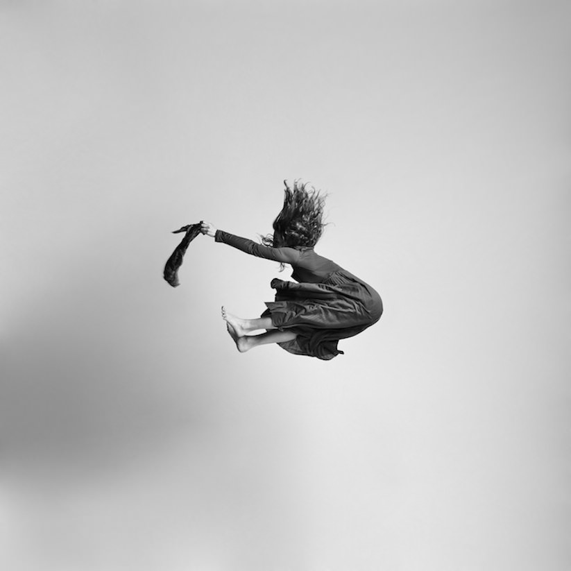 Energetic Black And White Portraits Of People Captured In Mid Jump 2014 - Gravity by Tomas Januska, 12 of 13