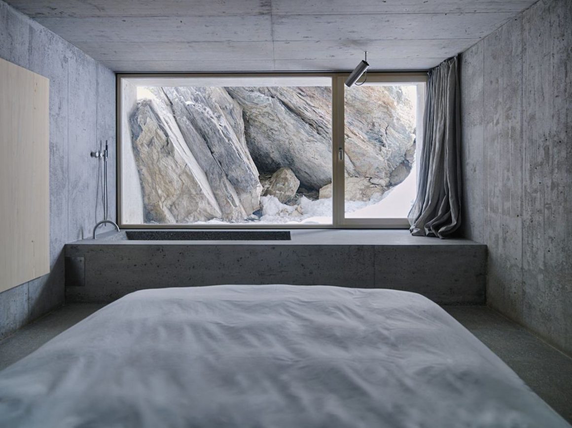 Concrete Log Cabin in the Swiss Alps by Nickisch Sano Walder Architekten 9