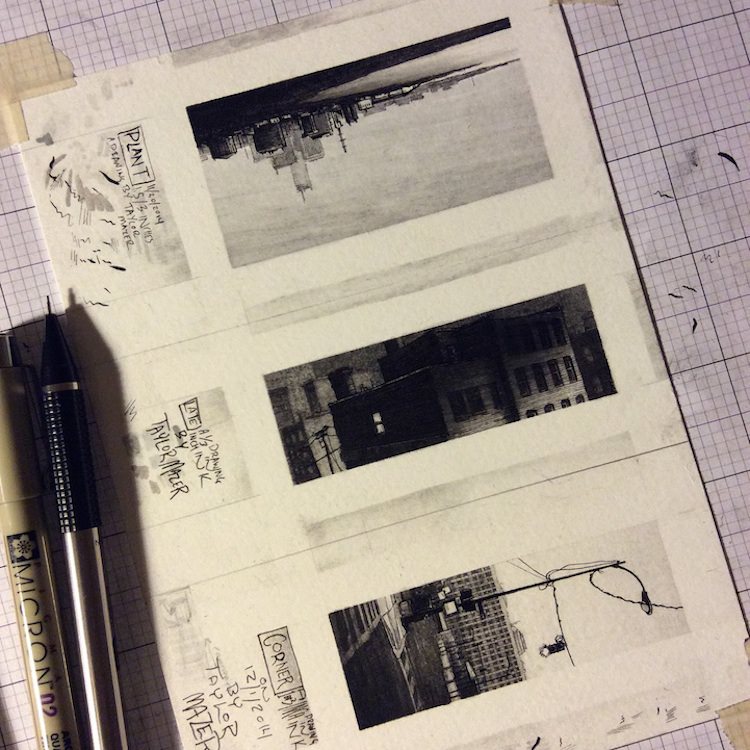 Miniature Drawings of Urban Landscapes by Taylor Mazer, 9 of 10