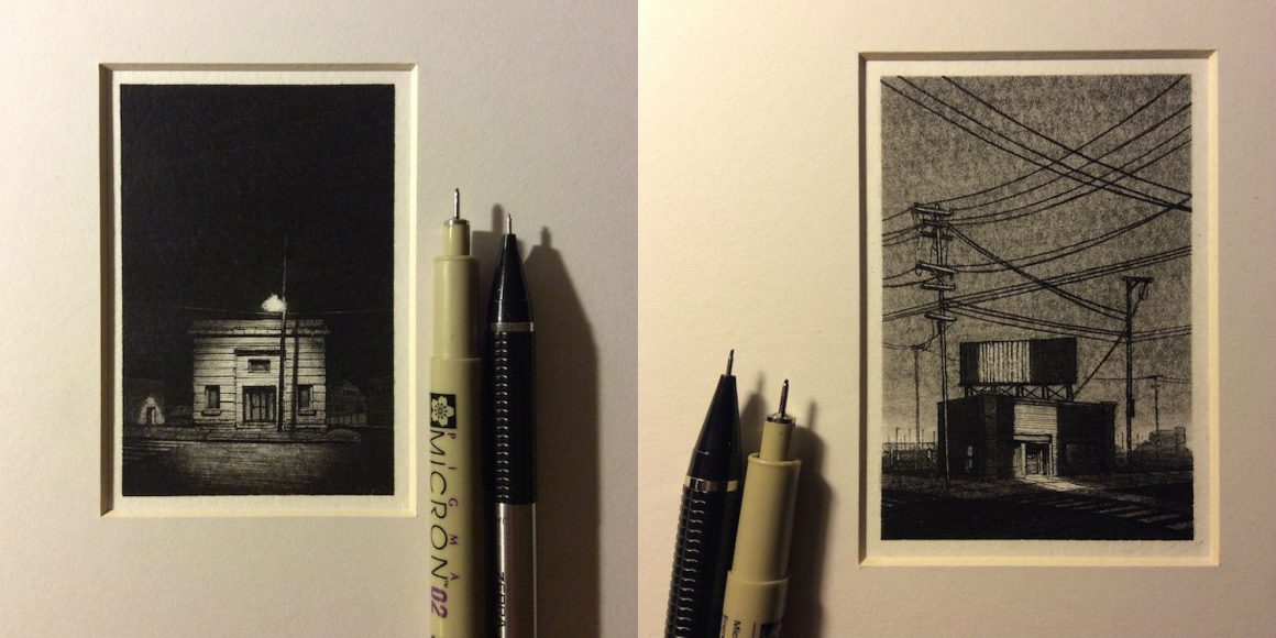 Miniature Drawings of Urban Landscapes by Taylor Mazer cover