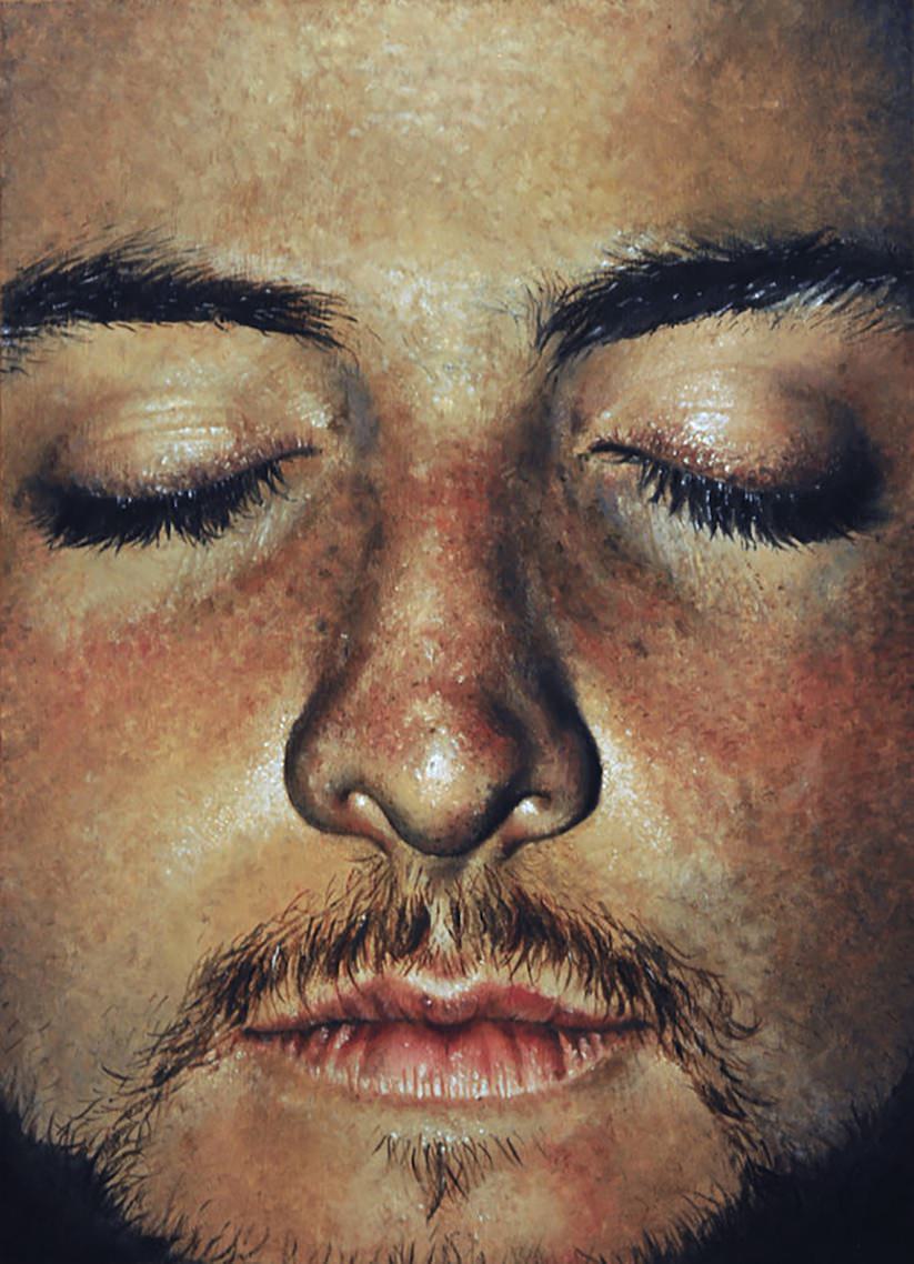 Faces Hyperrealistic Oil Paintings By Erica Elan Ciganek 2015 - “Faces” paintings by Erica Elan Ciganek, 8 of 13