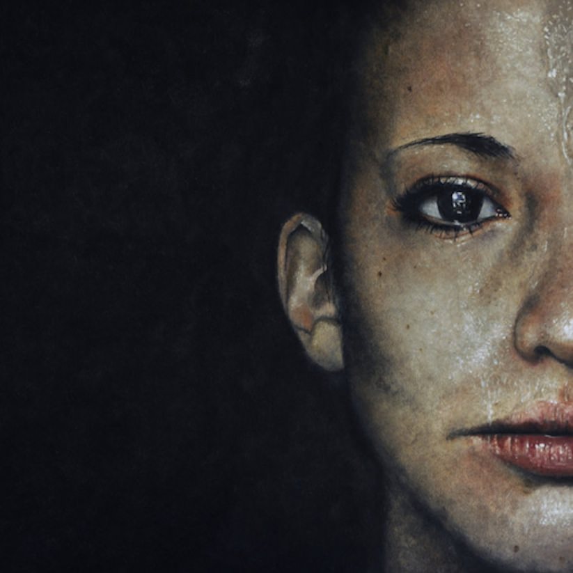 Faces Hyperrealistic Oil Paintings By Erica Elan Ciganek 2015 - “Faces” paintings by Erica Elan Ciganek, 9 of 13