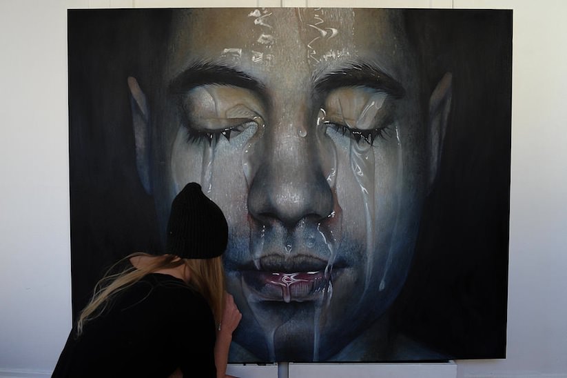 Faces Hyperrealistic Oil Paintings By Erica Elan Ciganek 2015 - “Faces” paintings by Erica Elan Ciganek, 12 of 13