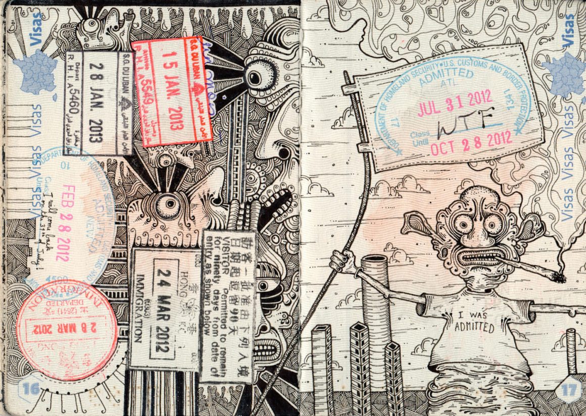 Passport Doodles by Léonard Combier 2