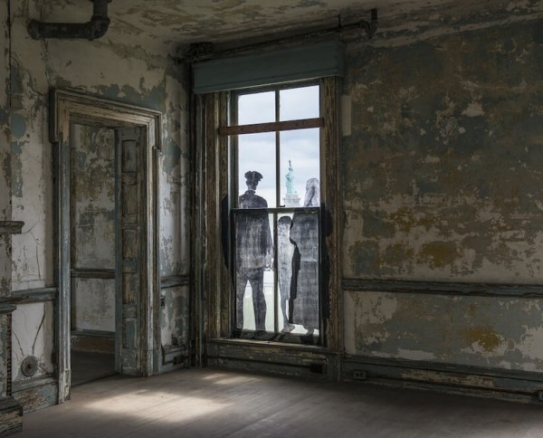 UNFRAMED Photo Exhibition in the abandoned Ellis Island Hospital by street artist JR 14