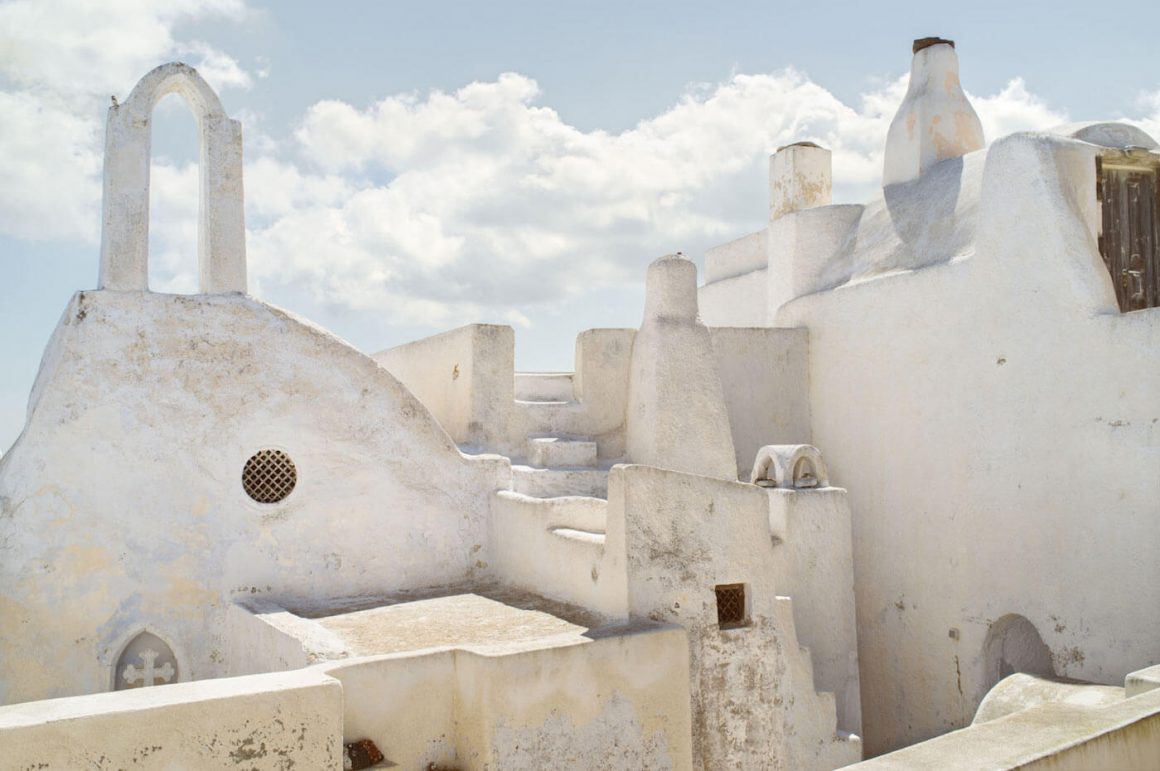 Greek photographer Petros Koublis was commissioned by luxury hotel Vedema located in Santorini, in the village Megalochori, in the middle of 400 years old wineries built around volcanic stones. The hotel wanted him to take pictures of the exteriors to decorate the rooms’ walls and show the “real” face of the island 16
