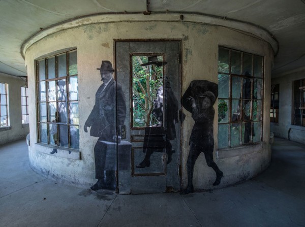 UNFRAMED Photo Exhibition in the abandoned Ellis Island Hospital by street artist JR 18