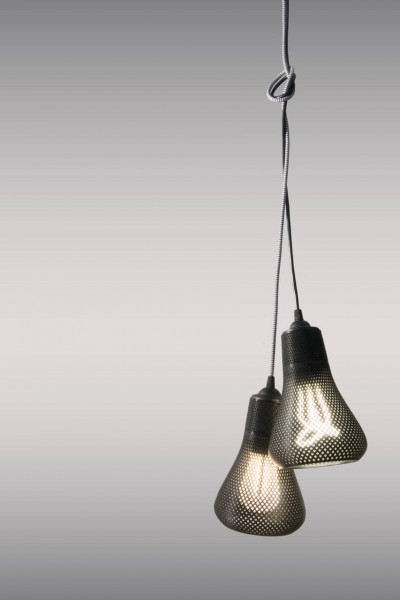 Kayan 3D printed lamp shades for PLUMEN 3