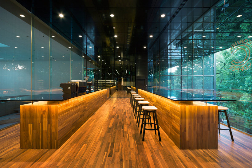 Nendo Connel Cafe - Nendo designs a café and office inside Kenzo Tange's Sogetsu Kaikan, 9 of 12
