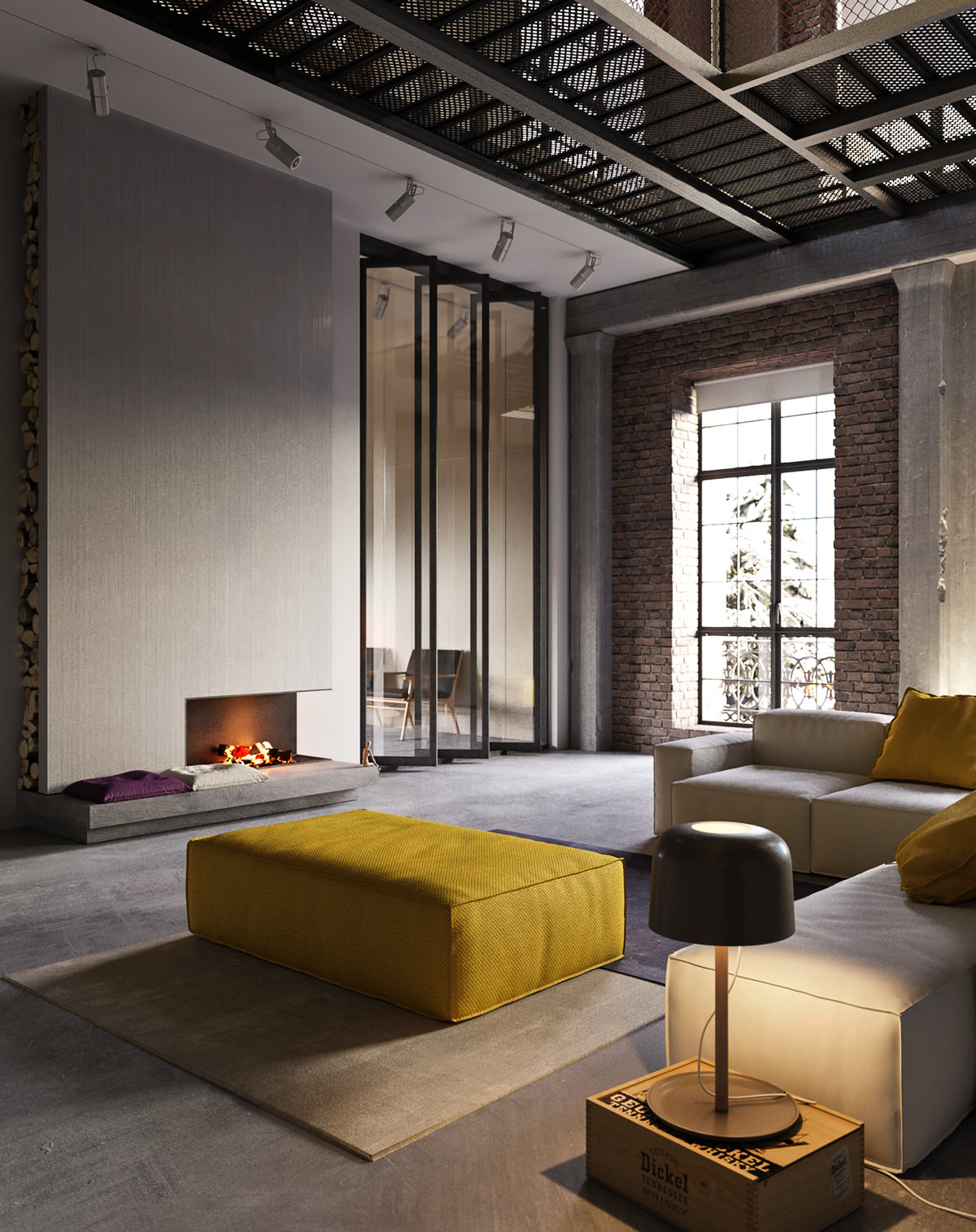 Industrial Style Apartment in Kiev - Design Father - Industrial Design Style Apartments For Rent