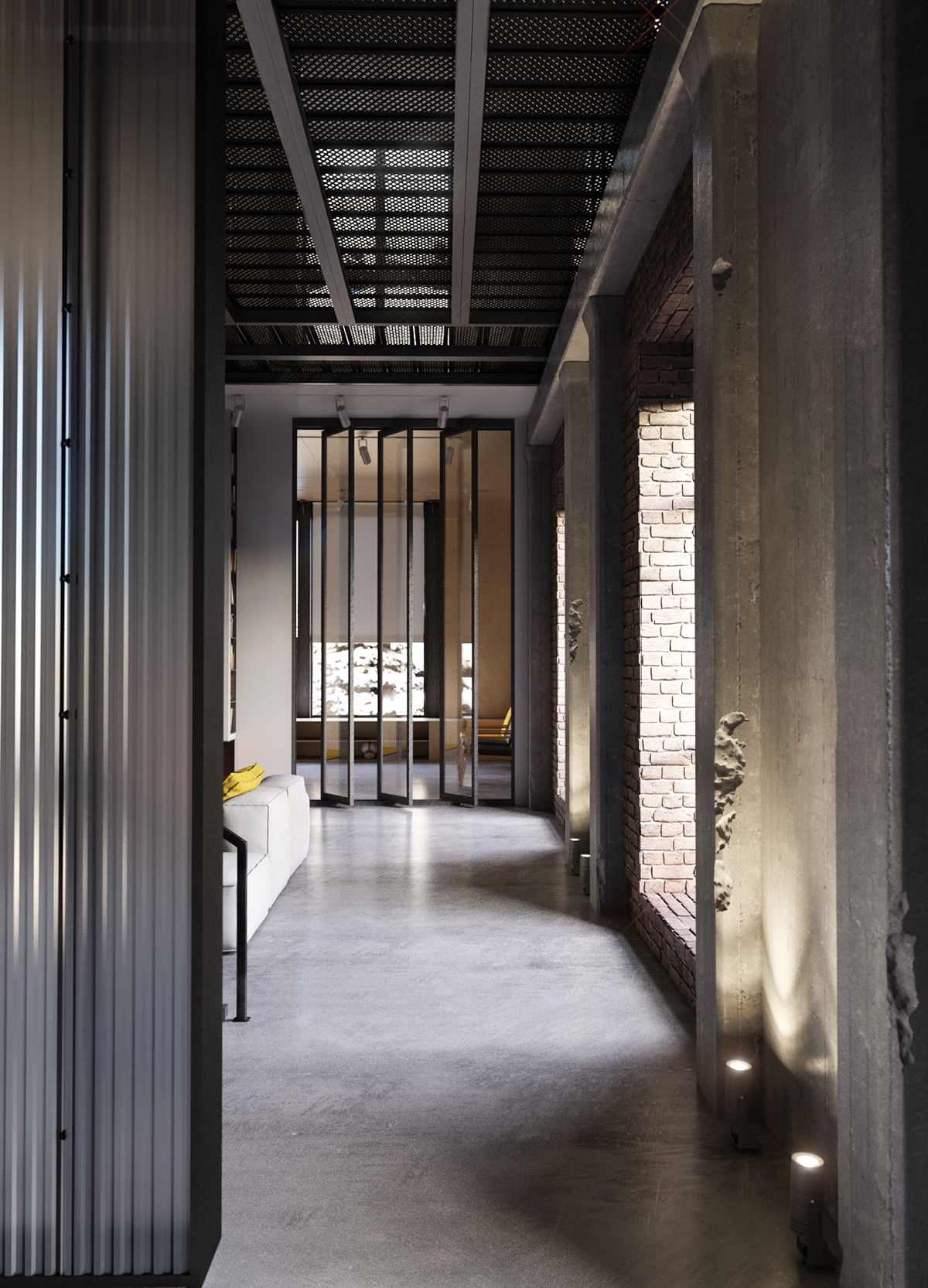 Industrial Style Apartment in Kiev - Design Father