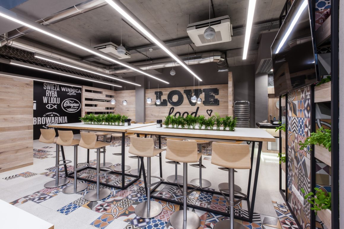 Lidl Headquarters restaurant by mode:lina architekci