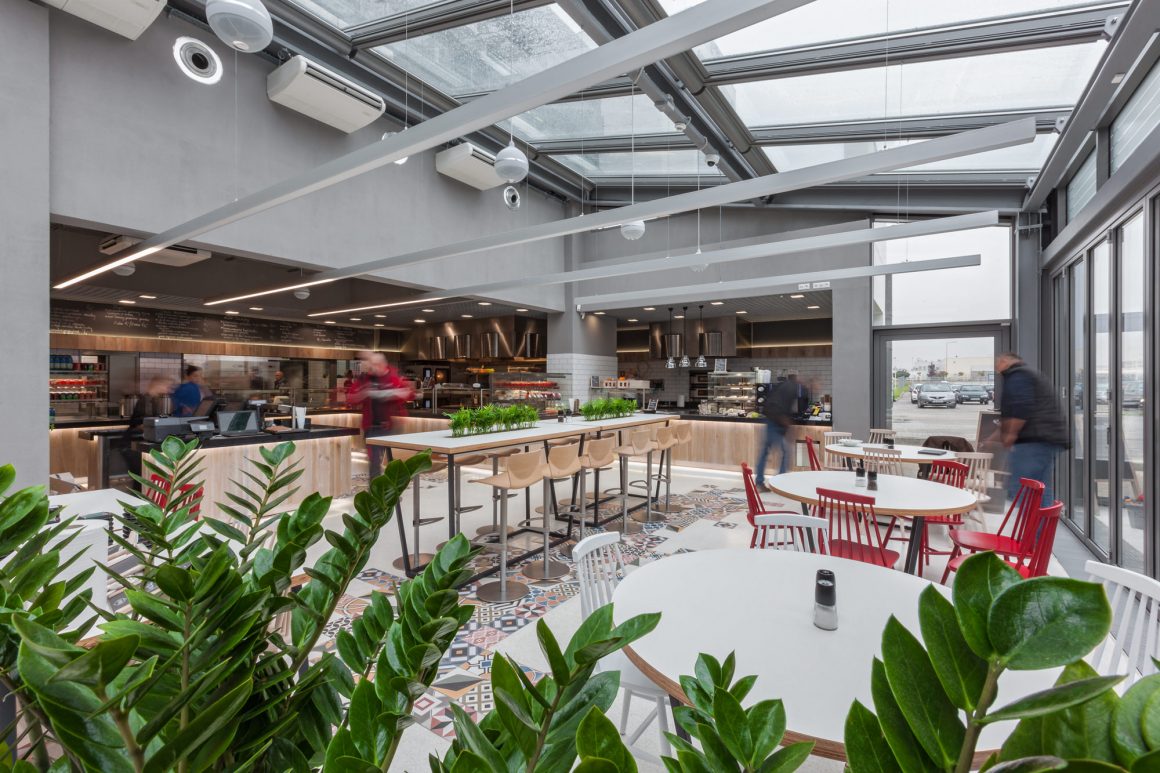 Lidl Headquarters restaurant by mode:lina architekci