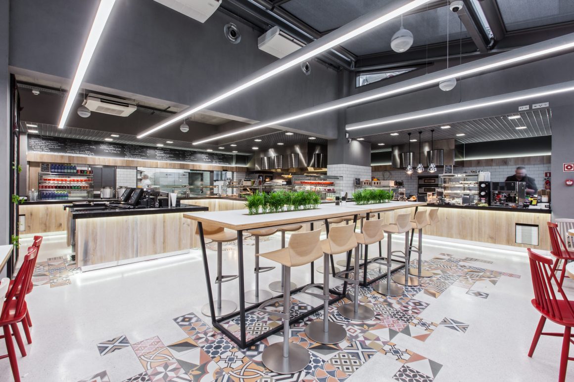 Lidl Headquarters restaurant by mode:lina architekci