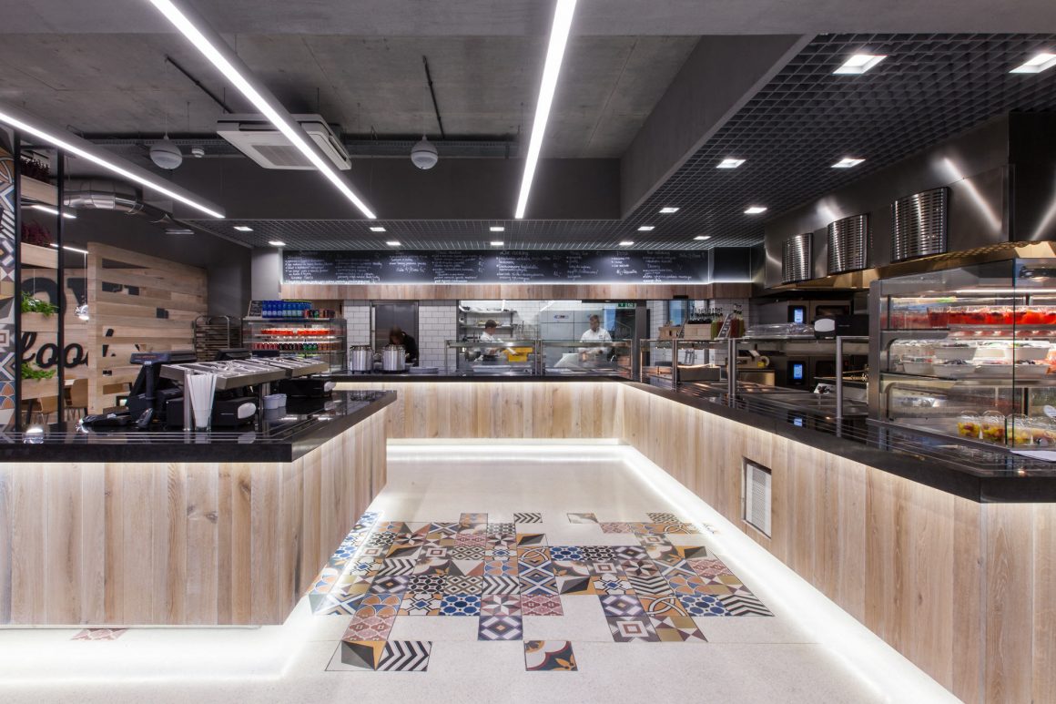 Lidl Headquarters restaurant by mode:lina architekci